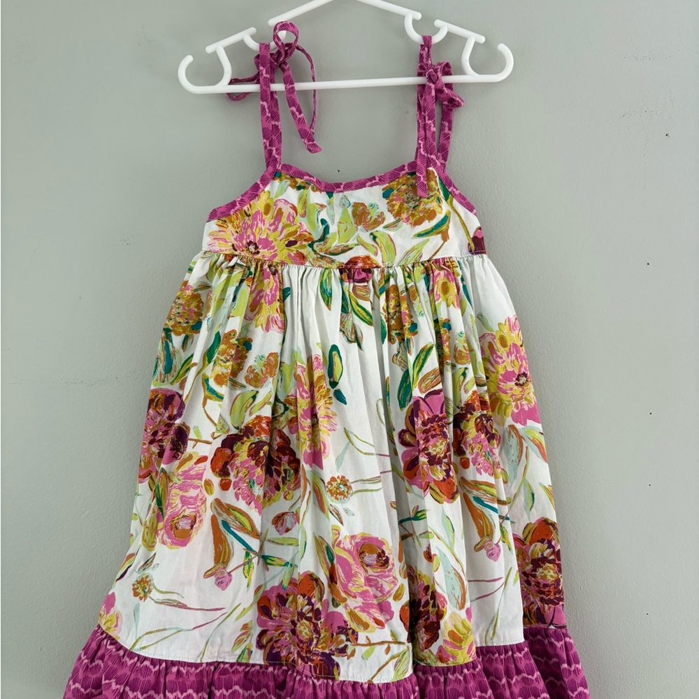 Cheeky Plum Floral Dress - Pink and White